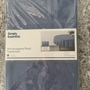 Blue Round Tablecloth NWT
